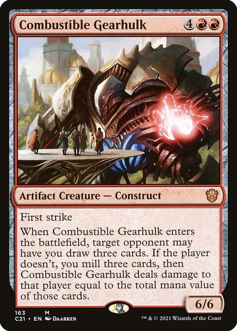 MTG Combustible Gearhulk card