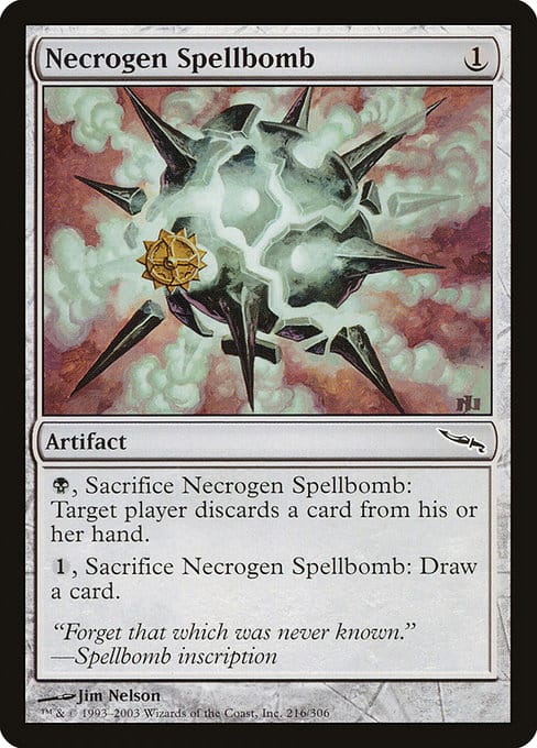 MTG Necrogen Spellbomb card