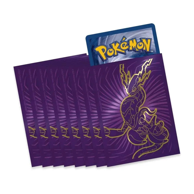 Purple sleeved Pokémon cards