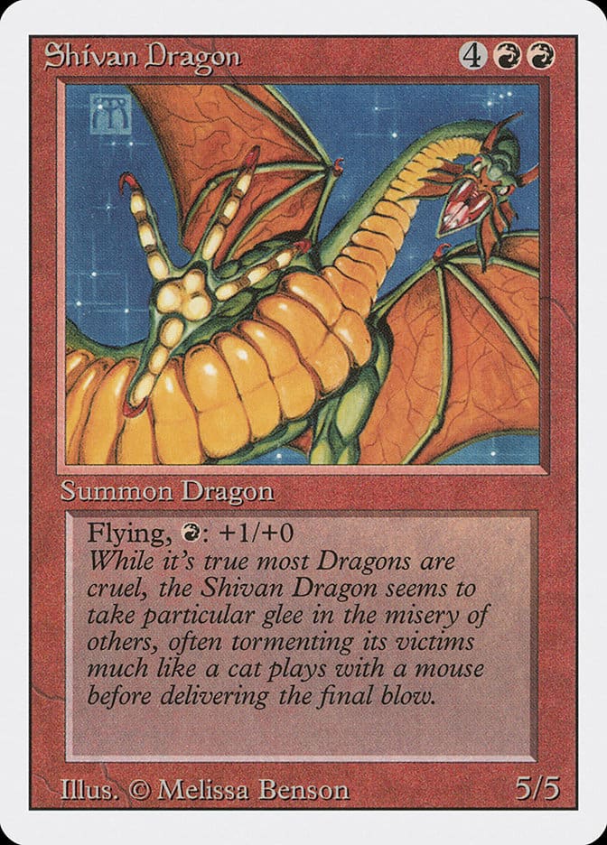 MTG Shivan Dragon card